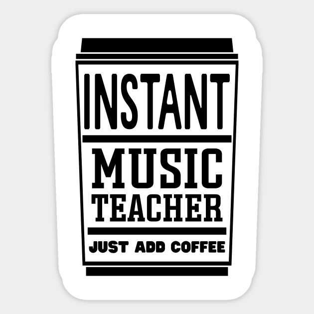 Instant music teacher, just add coffee Sticker by colorsplash